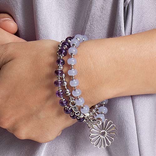 Bracelet violet Lilas Fiori LEONARDO